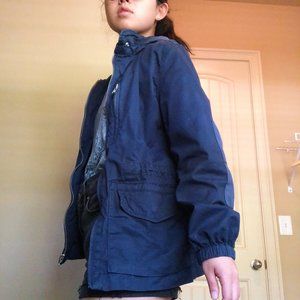 Gap Retro Navy Bomber Jacket | Size: Small